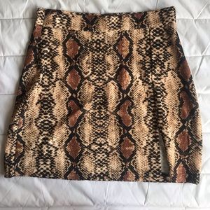 Snake skin skirt